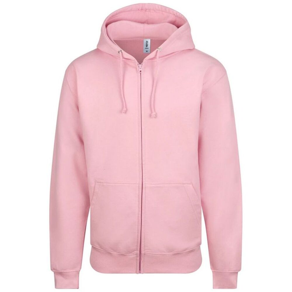 Awdis Unisex Adult Full Zip Hoodie / Baby Pink
